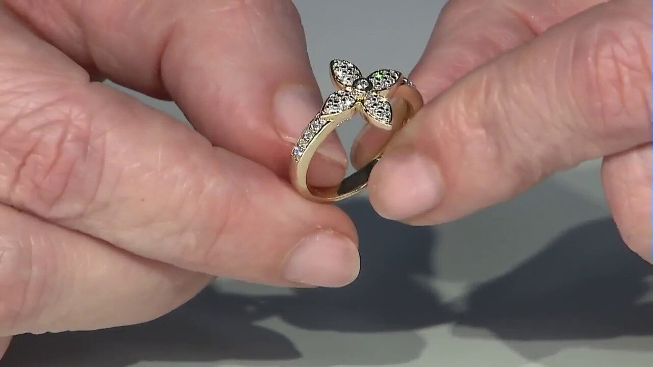 Video Bague en or et Diamant SI1 (G) (Annette)