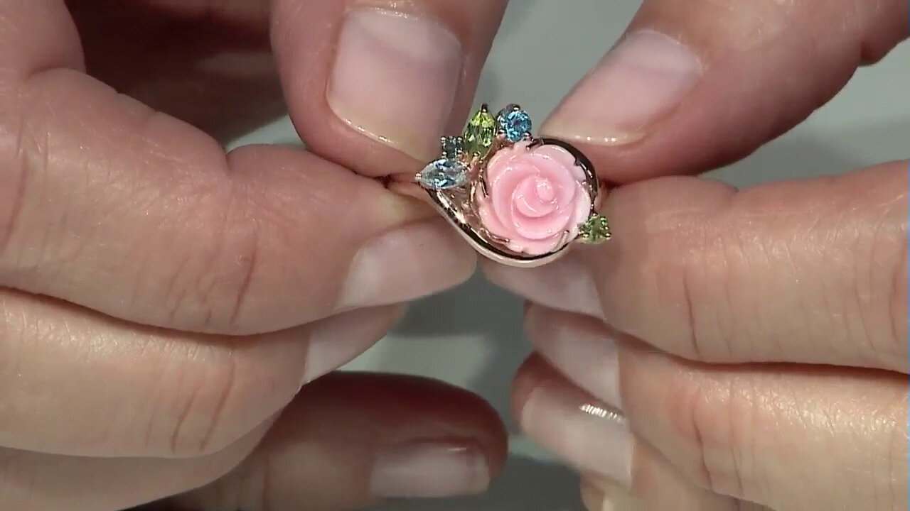 Video Zilveren ring met een parelmoer