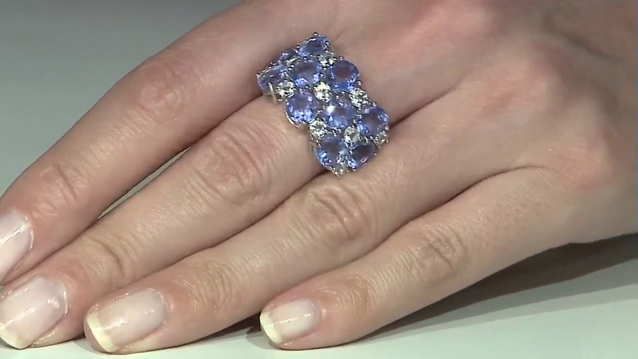 Video Zilveren ring met kleurwissel fluorieten