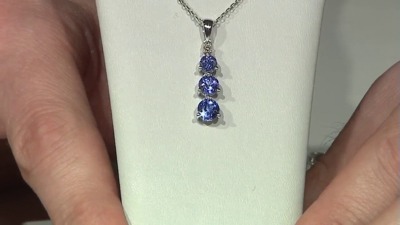 Video 10K AAA Tanzanite Gold Necklace