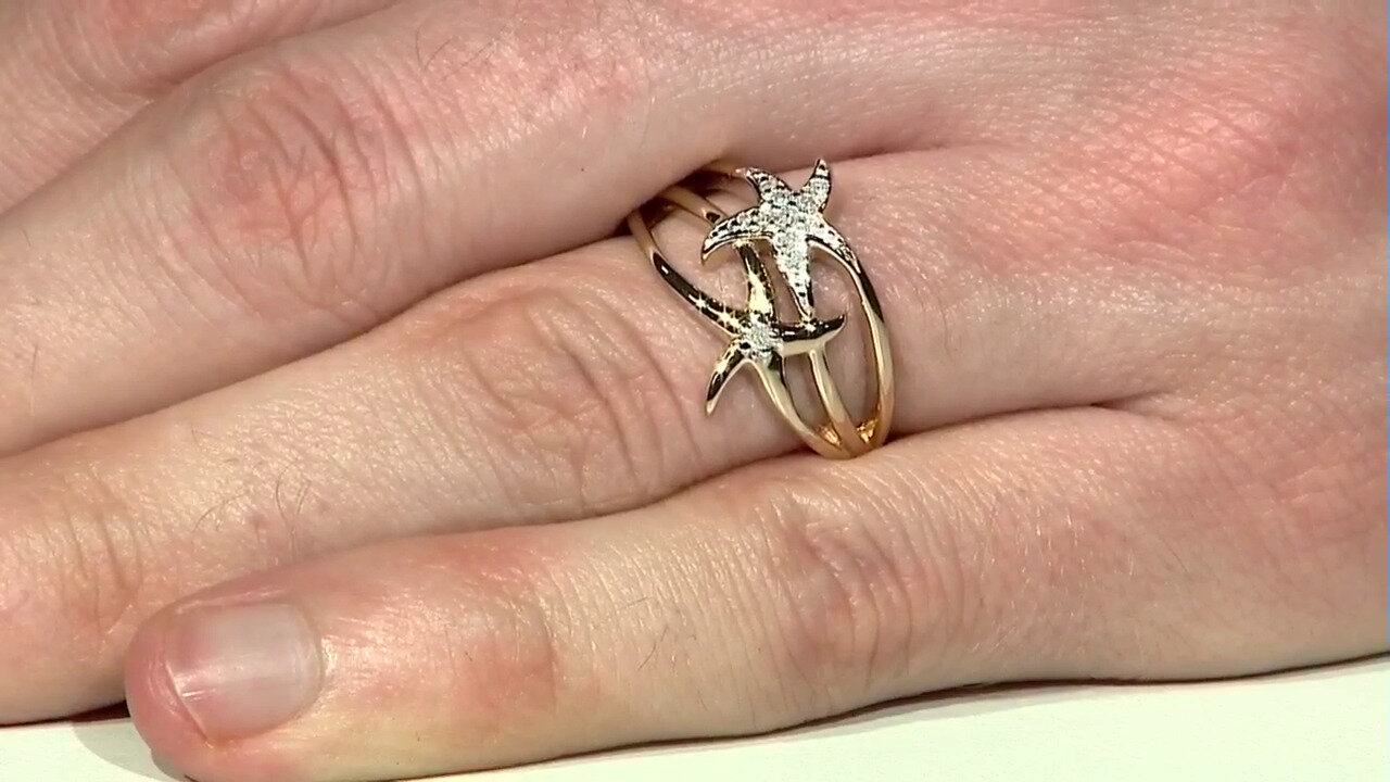 Video I3 (I) Diamond Silver Ring