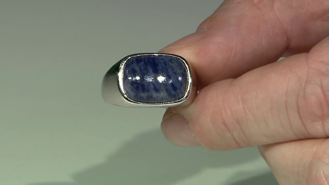 Video Zilveren ring met een sodaliet