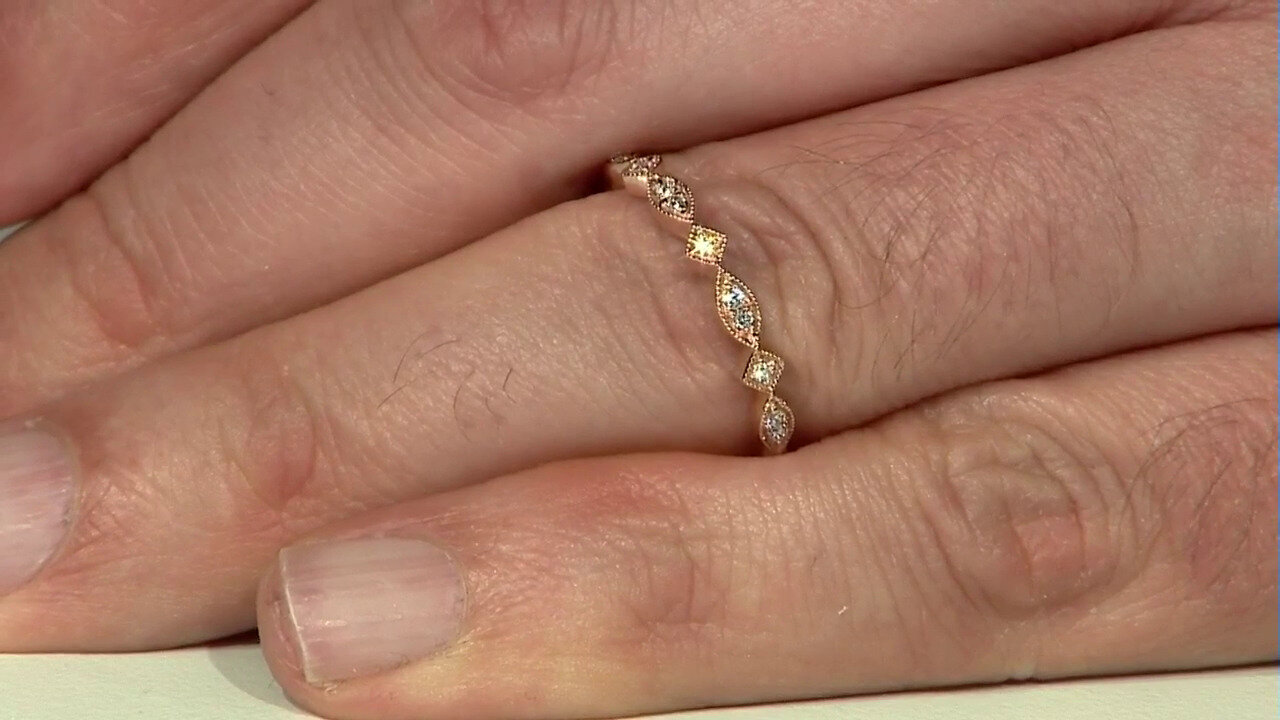 Video Gouden ring met SI1 (H) Diamanten (CIRARI)