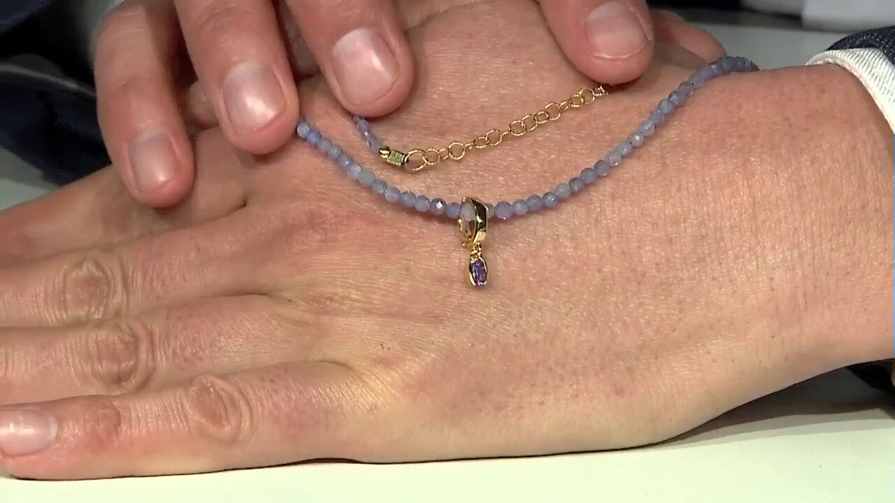 Video Tanzanite Silver Necklace