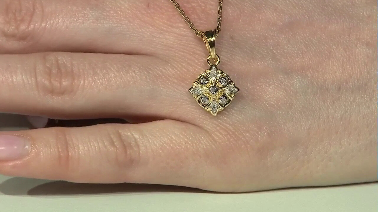 Video Zilveren hanger met I2 (I) Diamanten