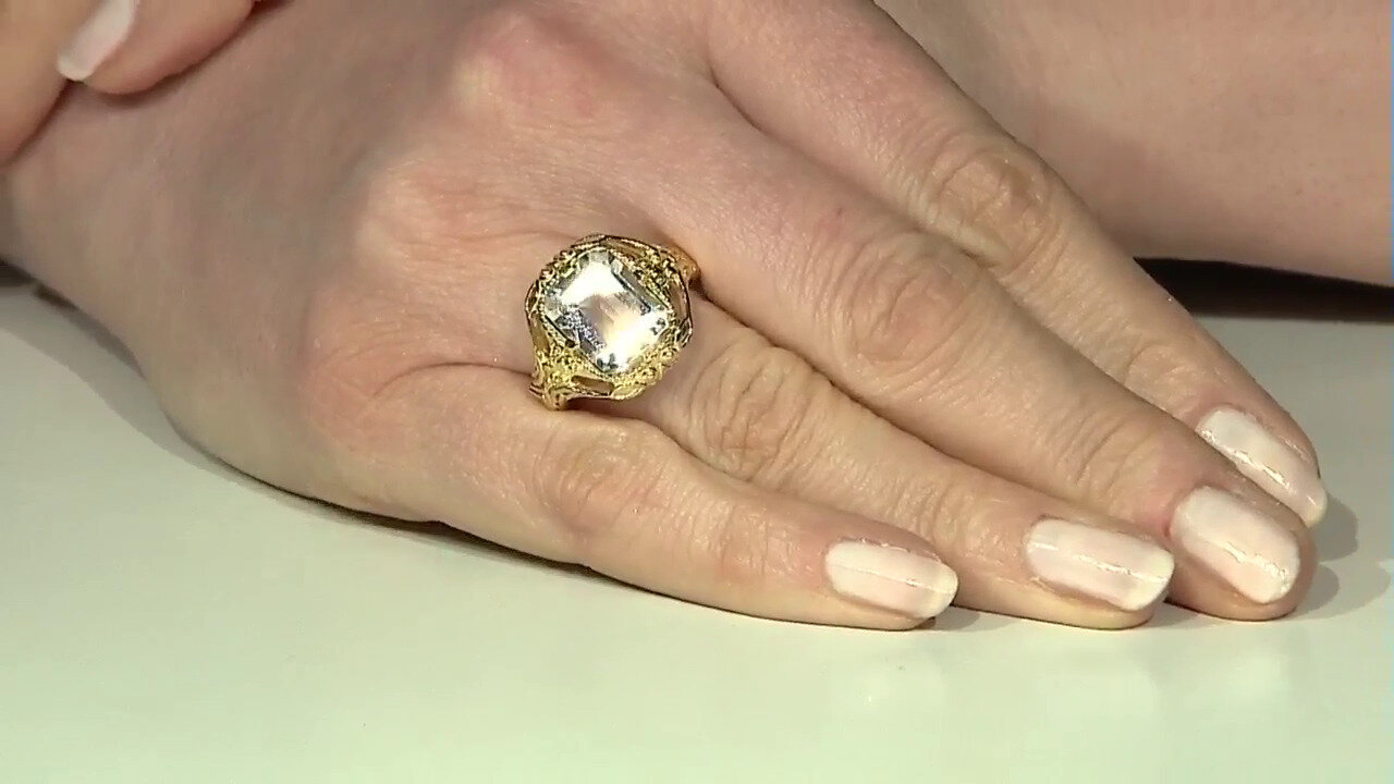 Video Bague en argent et Topaze blanche