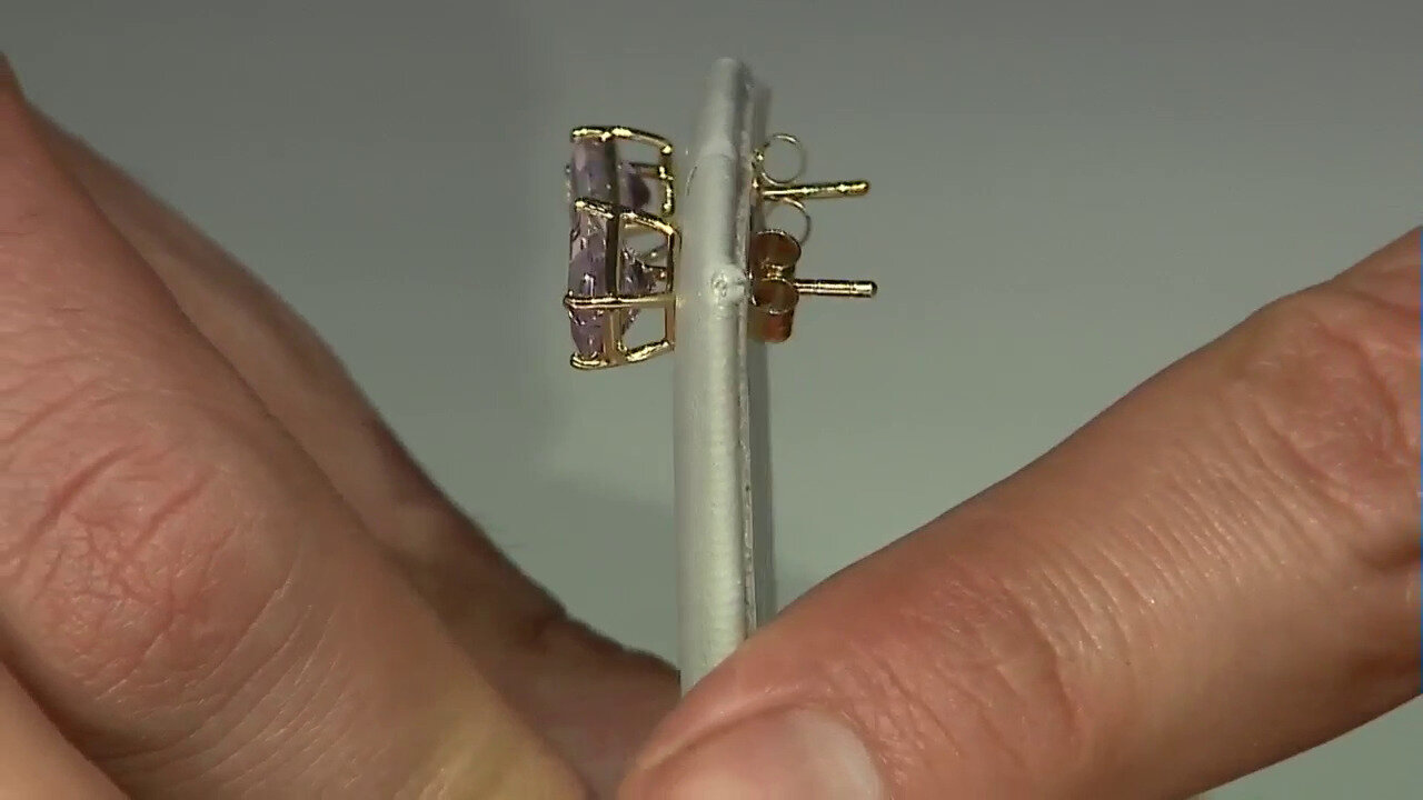 Video Zilveren oorbellen met lavendel amethisten