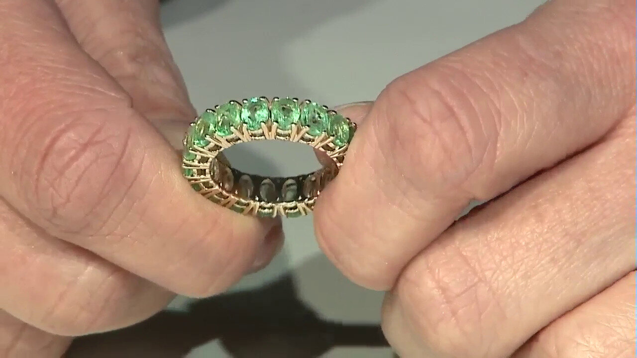 Video Gouden ring met Russische smaragden
