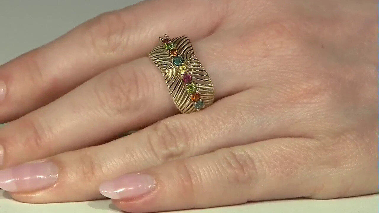 Video Gouden ring met roze toermalijnen (Ornaments by de Melo)