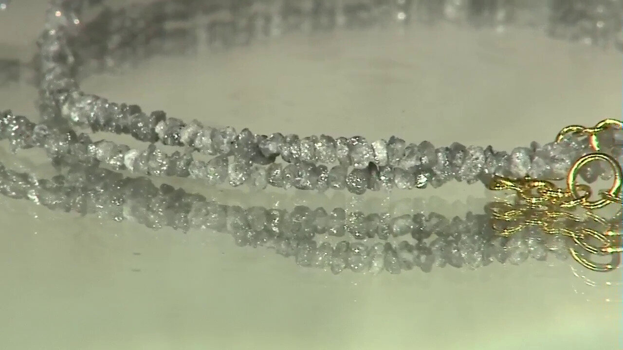 Video Zilveren halsketting met Zilveren Diamanten