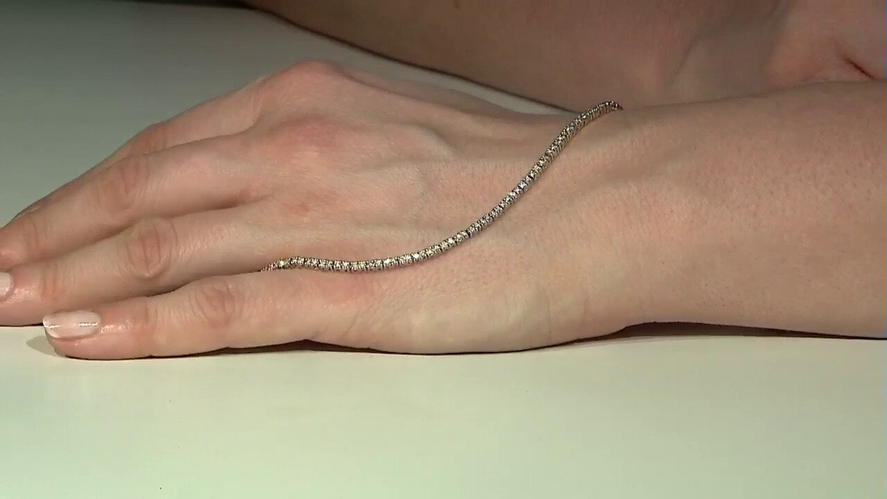 Video Gouden armband met Diamanten SI1 (G) (Annette)
