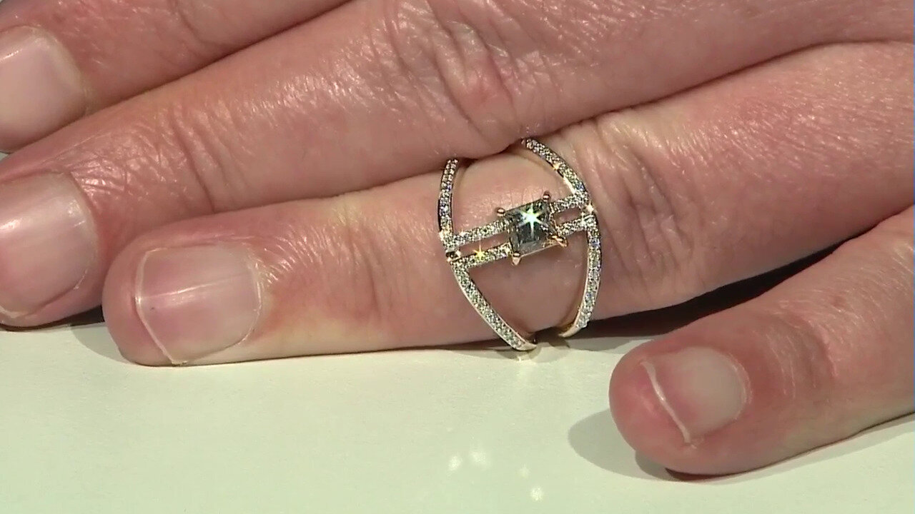 Video Gouden ring met een I2 Bruine Diamant (SUHANA)