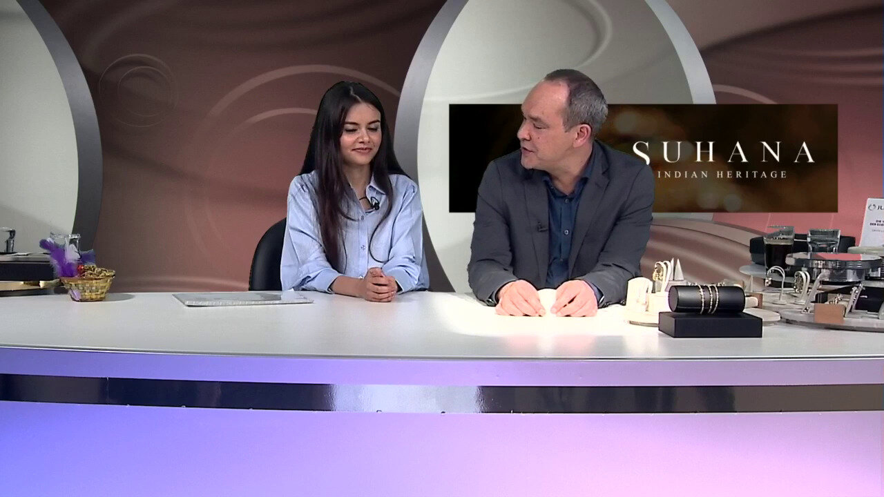 Video Orecchini in oro con Diamante Cioccolato I2 (SUHANA)