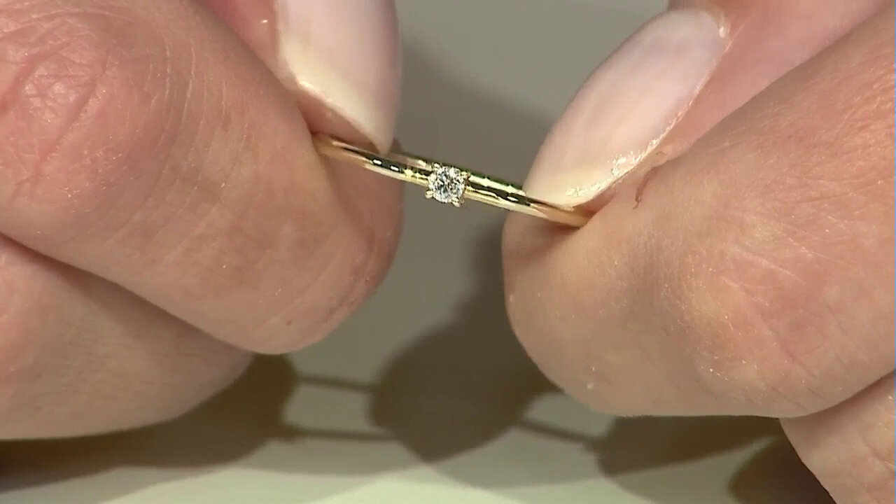 Video Gouden ring met een SI2 (H) Diamant