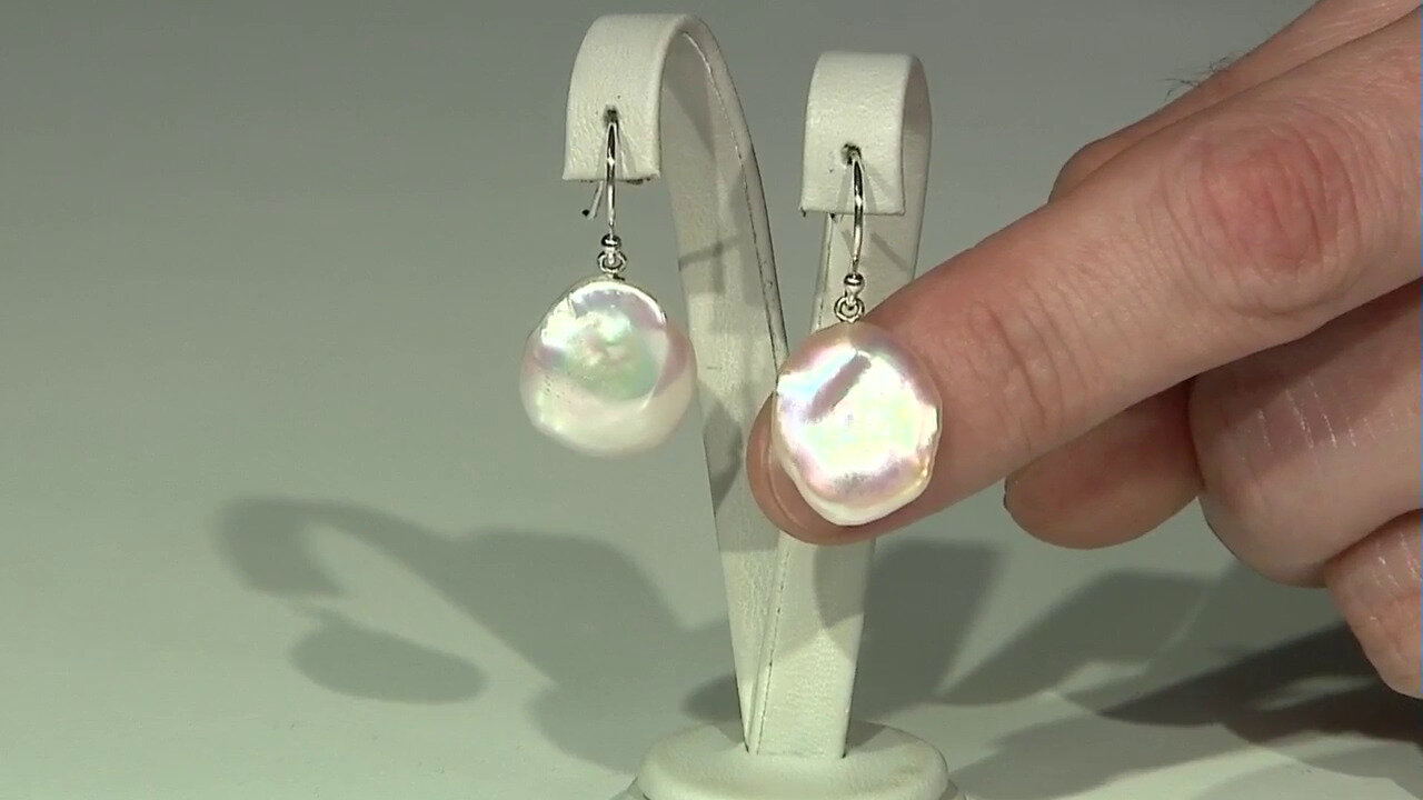 Video Keshi pearl Silver Earrings (TPC)