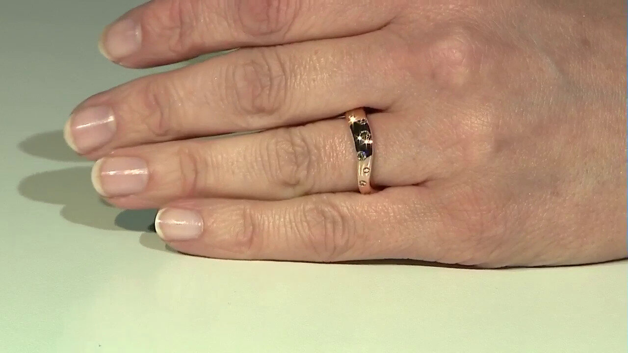 Video 9K SI1 Argyle Rose De France Diamond Gold Ring (Annette)