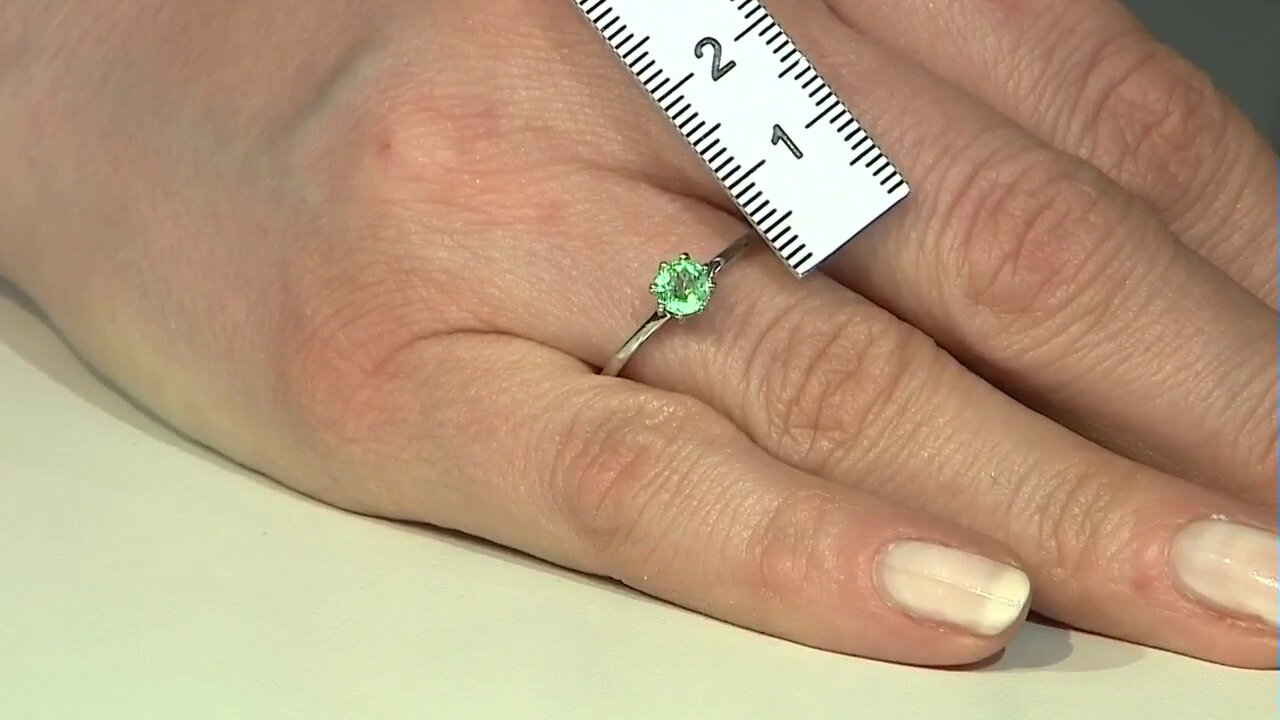 Video Russischer Smaragd-Silberring