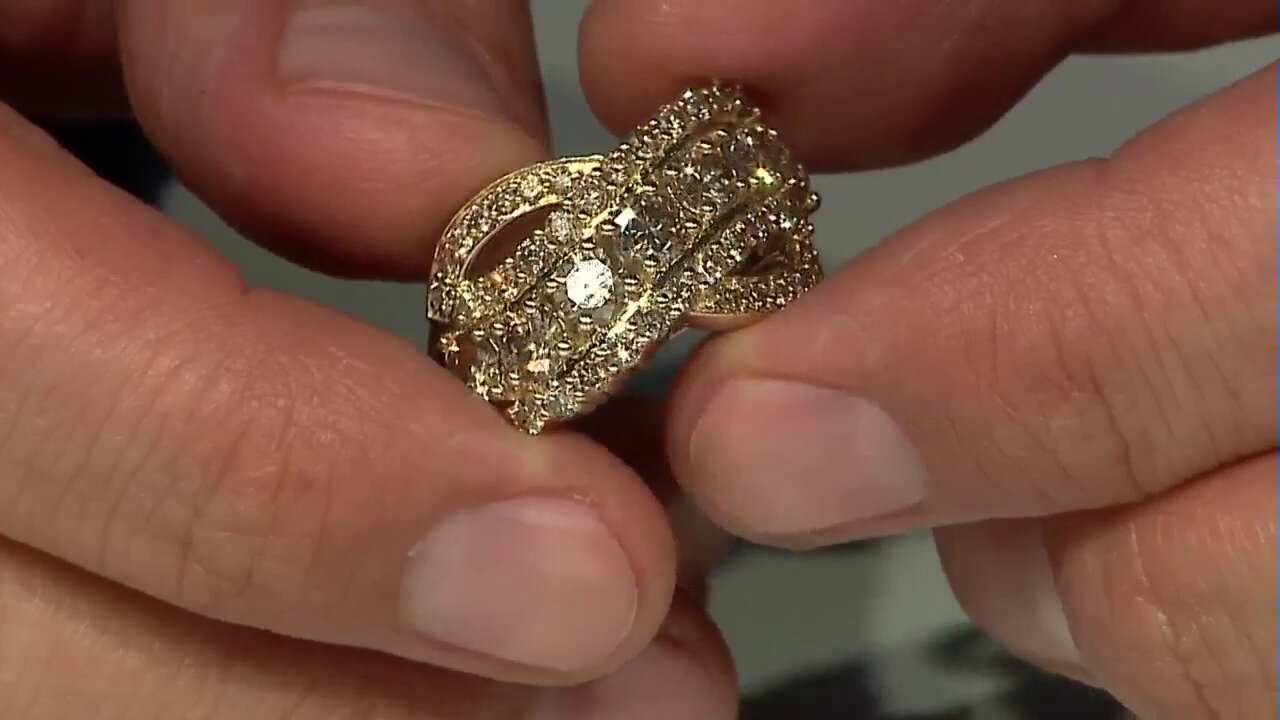 Video Gouden ring met een AAA Braziliaanse Aquamarijn (Ornaments by de Melo)