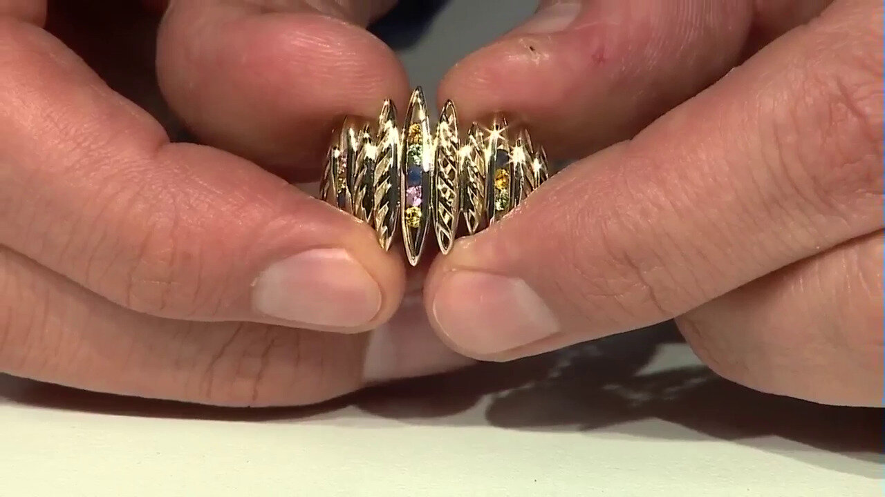Video Gouden ring met groene saffieren (Ornaments by de Melo)