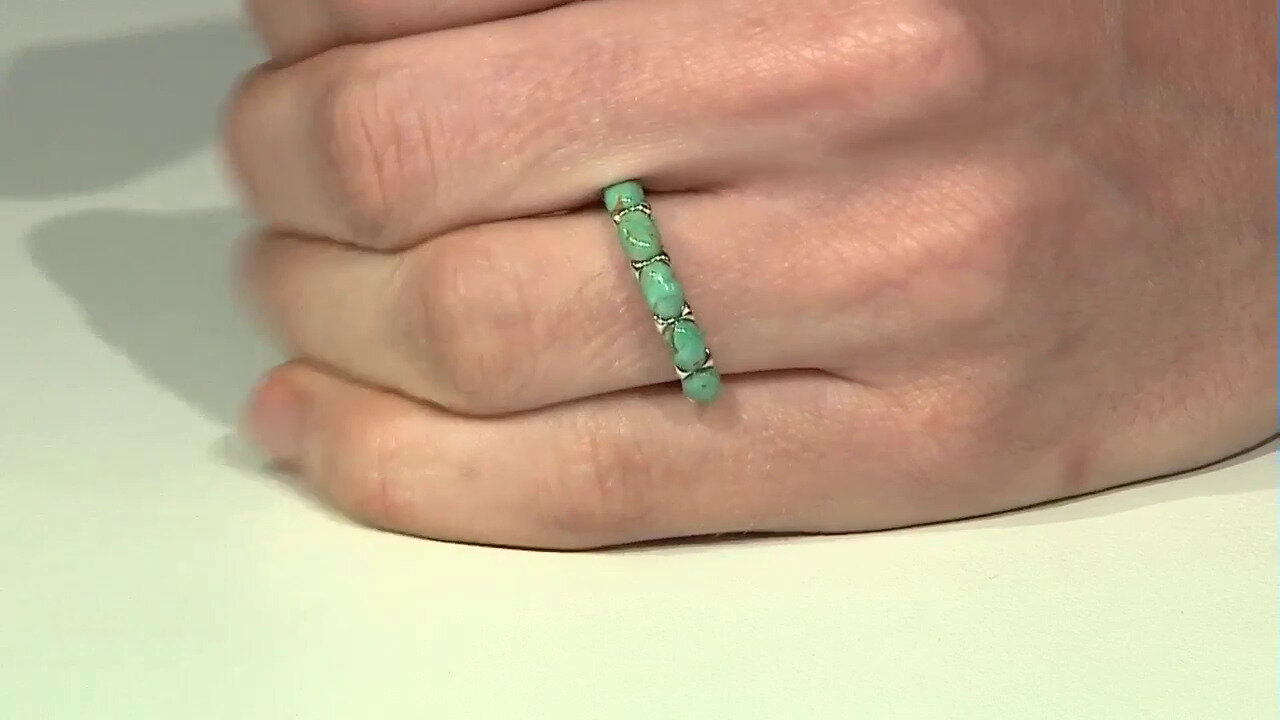 Video Tyrone Turquoise Silver Ring