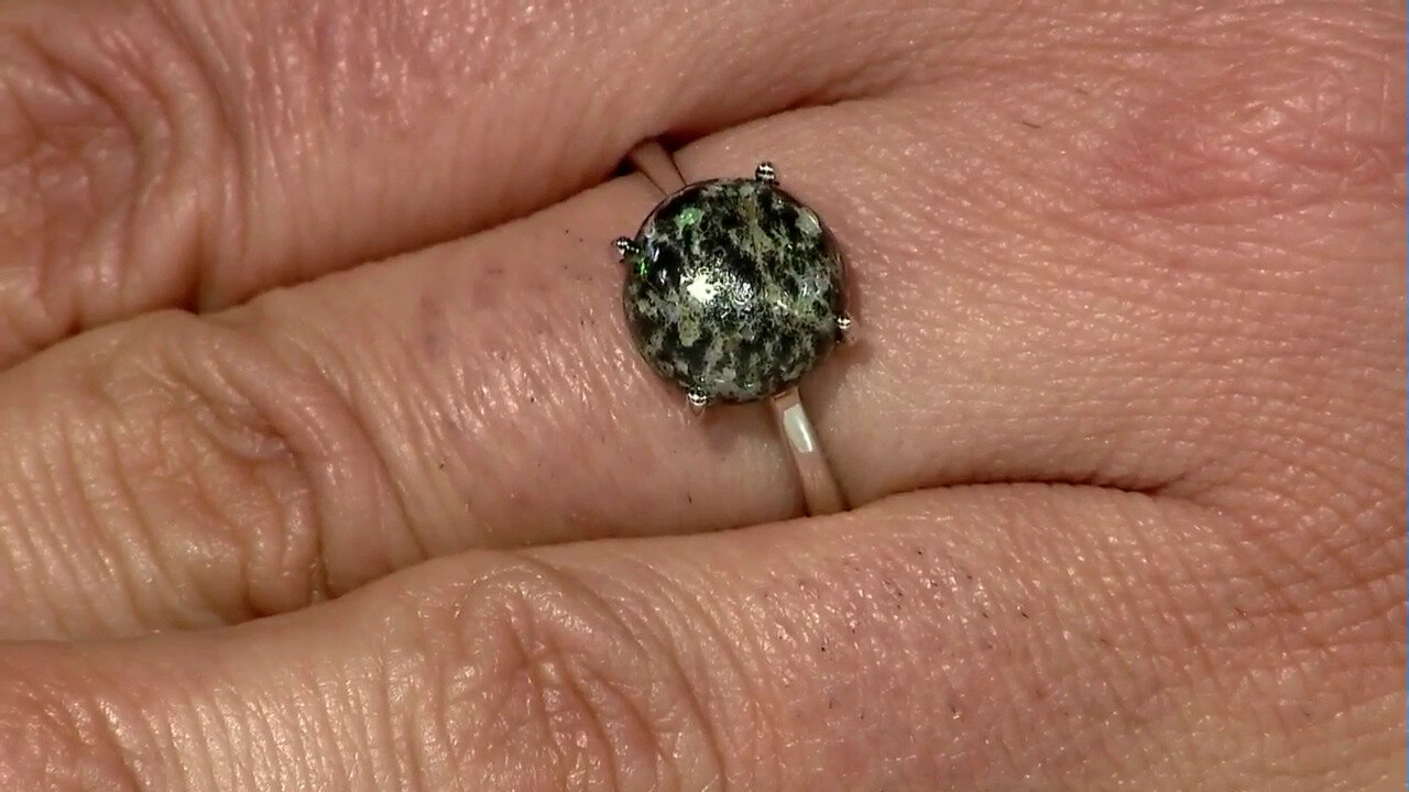 Video Leopard Opal Silver Ring