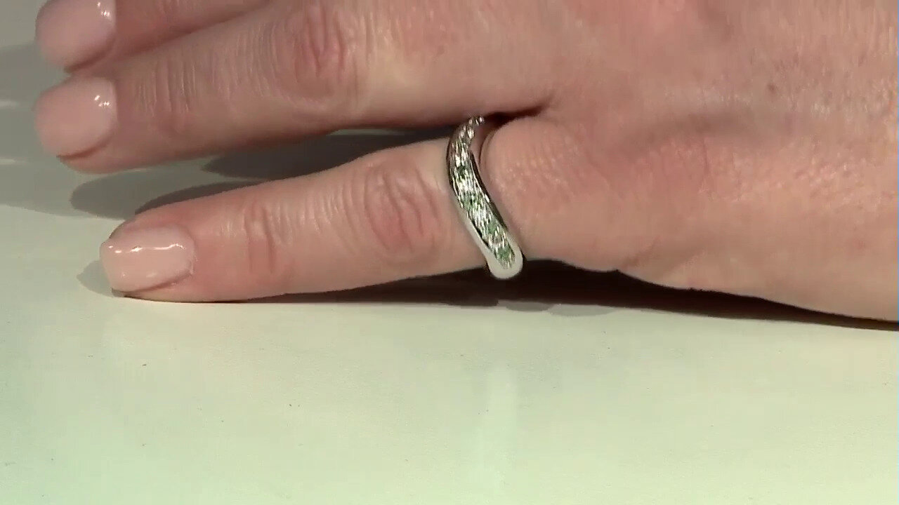 Video Zilveren ring met Braziliaanse alexandrieten