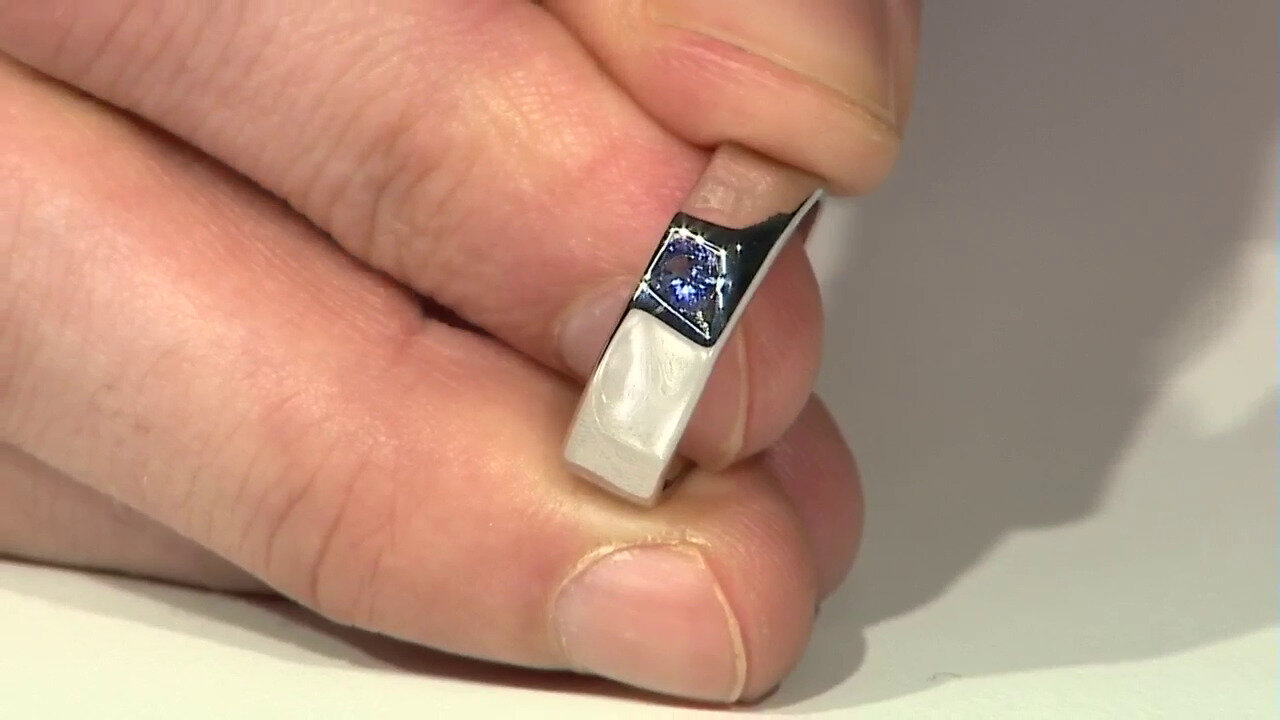 Video Tanzanite Silver Ring (de Melo)