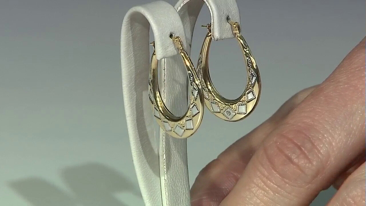 Video 9K PK (H) Diamond Gold Earrings