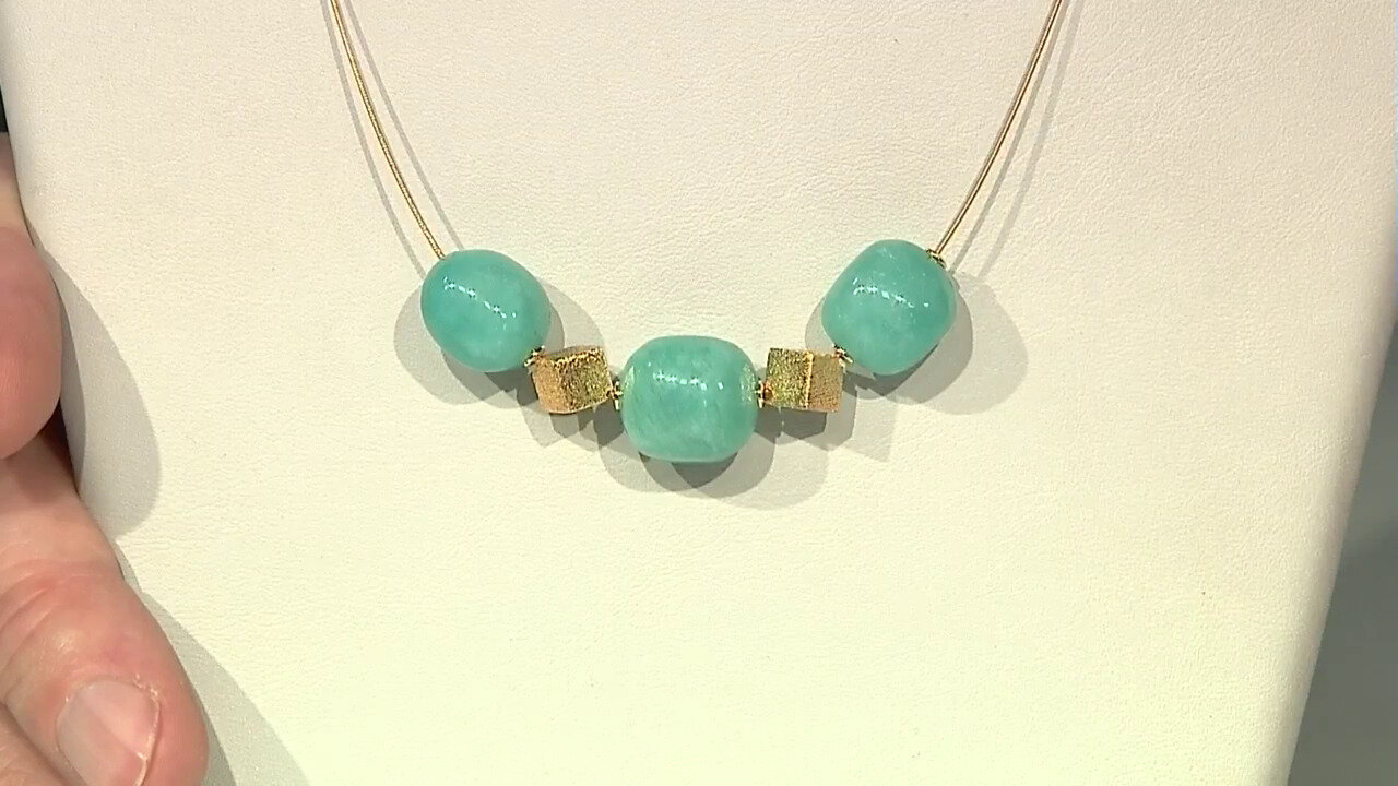 Video Amazonite Stainless Steel Necklace