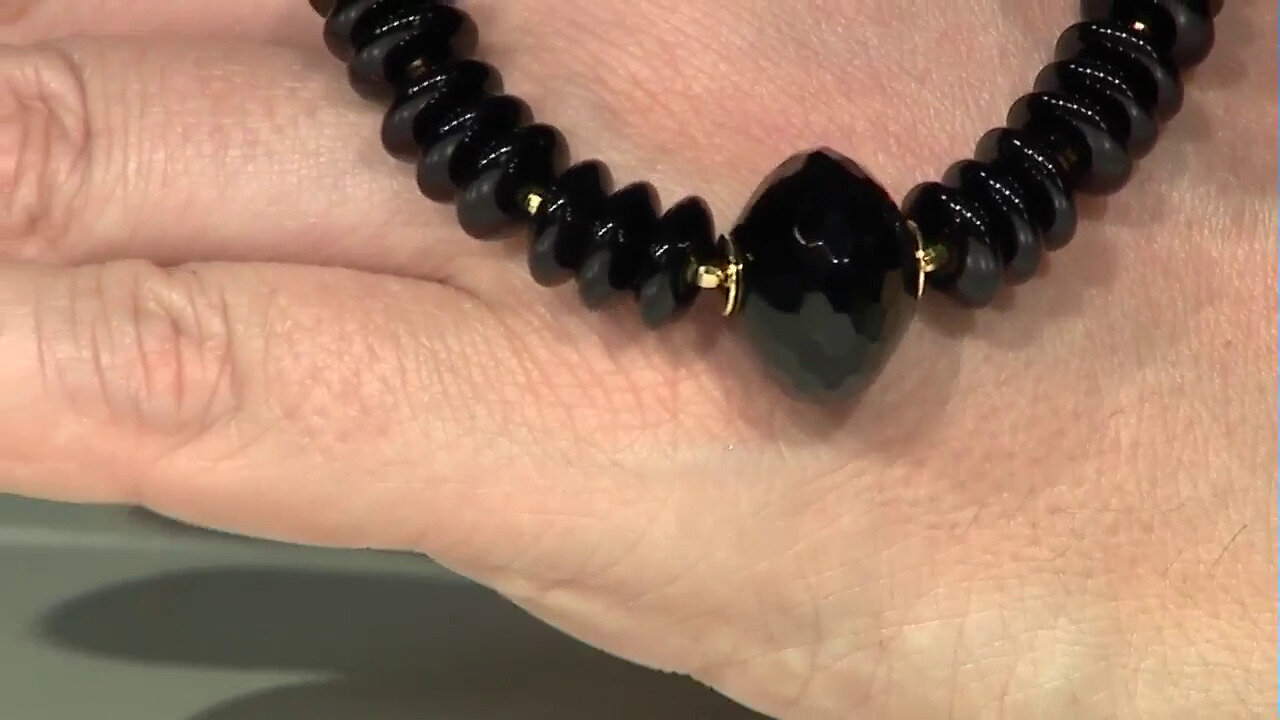 Video Schwarzer Onyx-Halskette