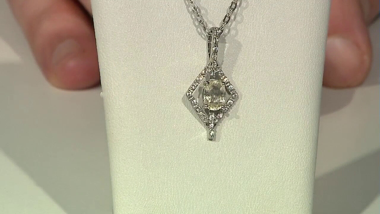Video Colgante en plata con Turmalina cuprífera