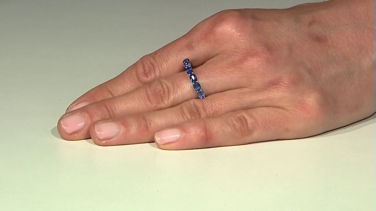 Video Zilveren ring met kyanieten