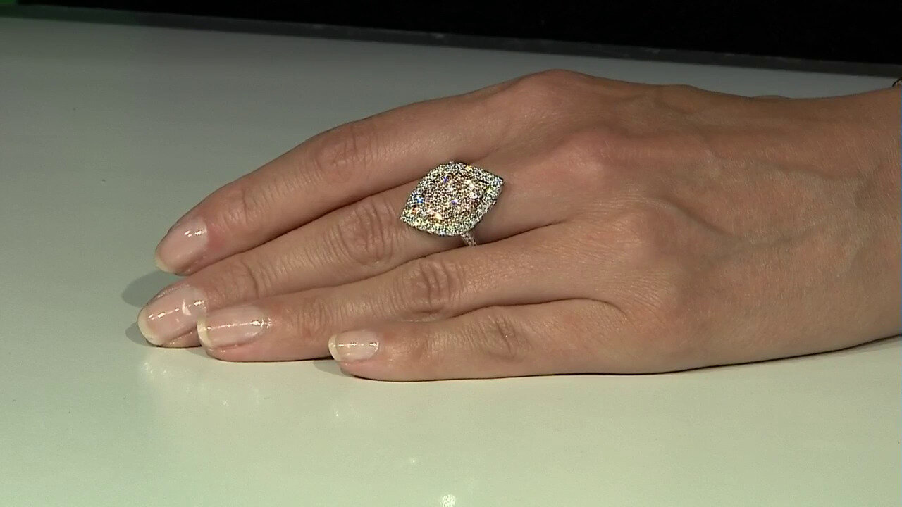 Video 14K I1 Pink Diamond Gold Ring (CIRARI)