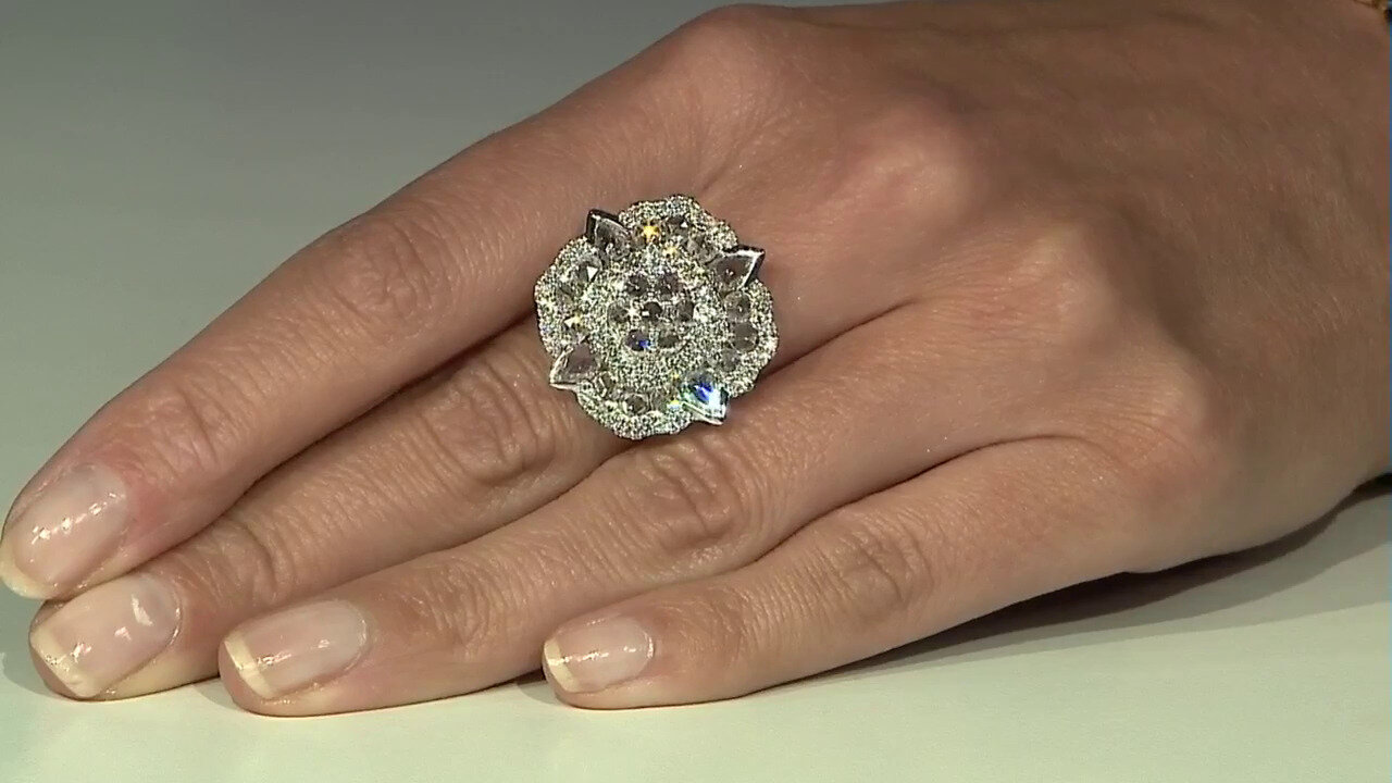 Video Gouden ring met SI1 (H) Diamanten (CIRARI)
