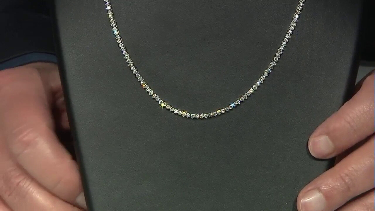 Video Collana in oro con Diamante I1 (H) (CIRARI)