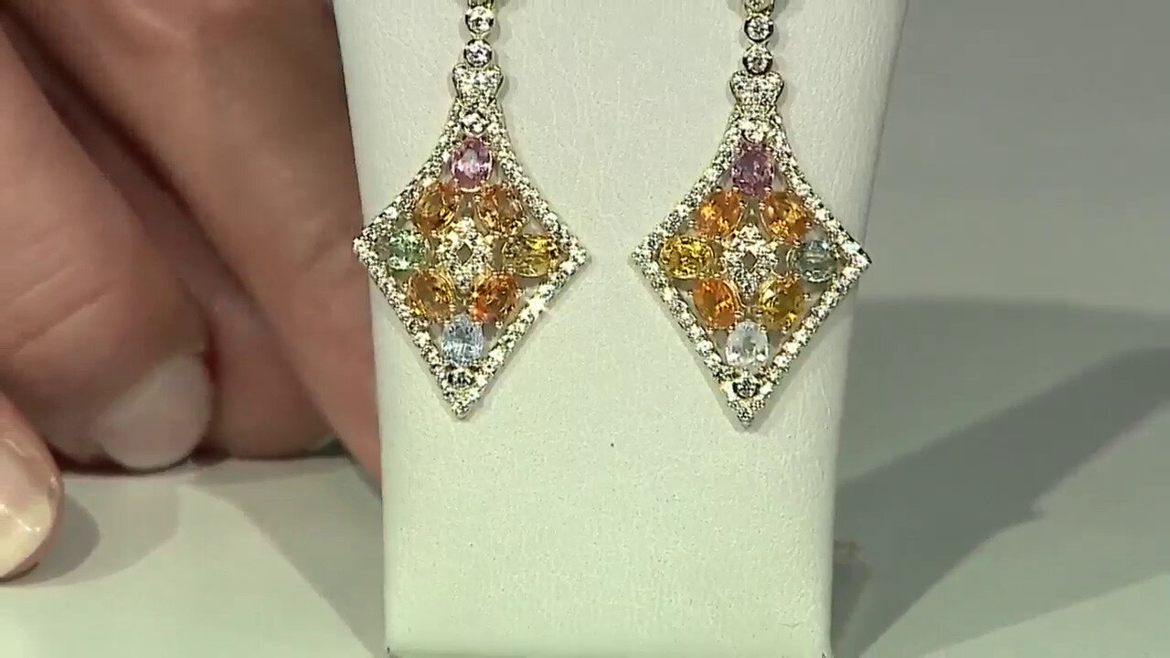 Video 9K Ruby Gold Earrings (Adela Gold)