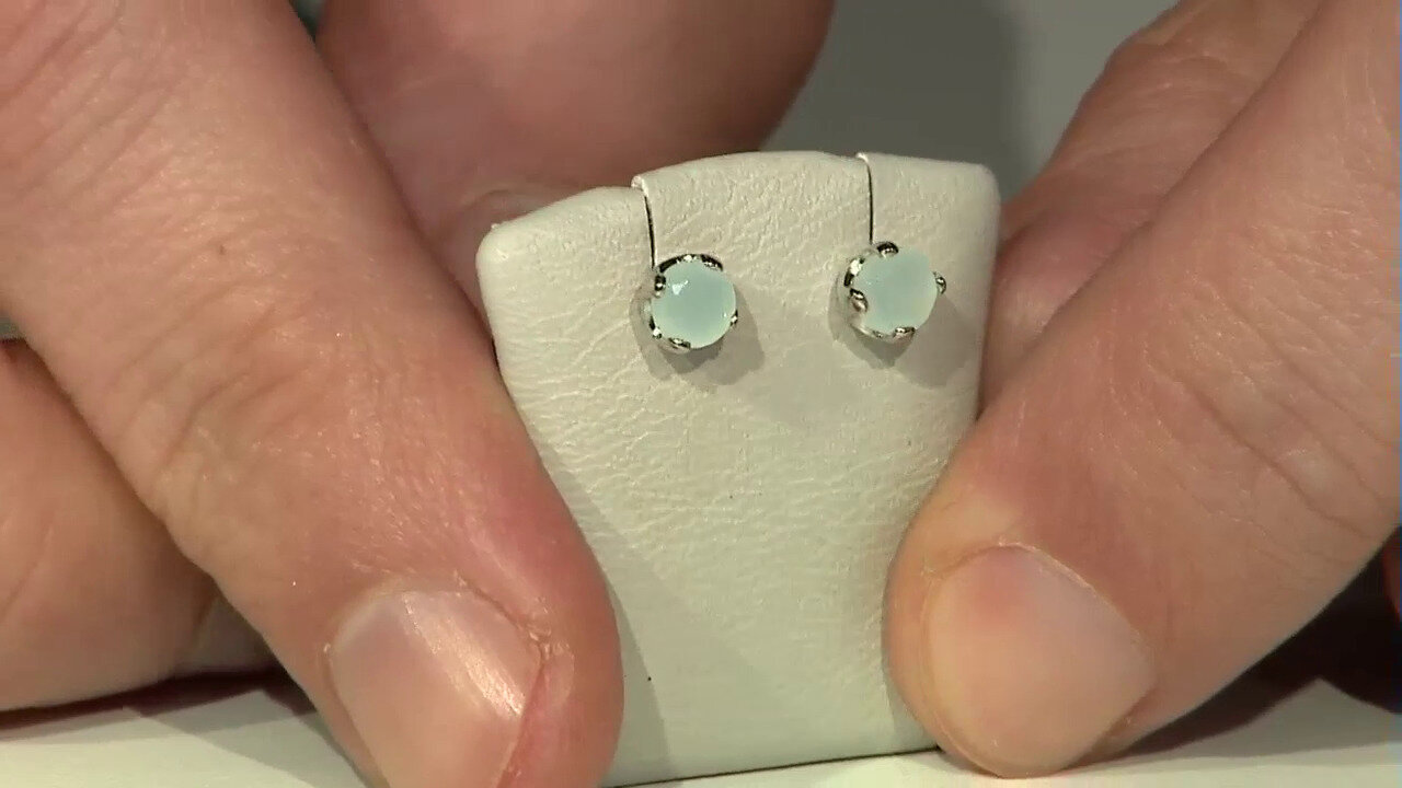 Video Paraiba Opal Silver Earrings