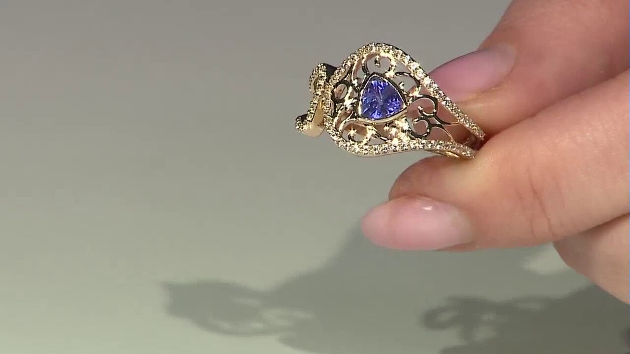 Video 9K Tanzanite Gold Ring