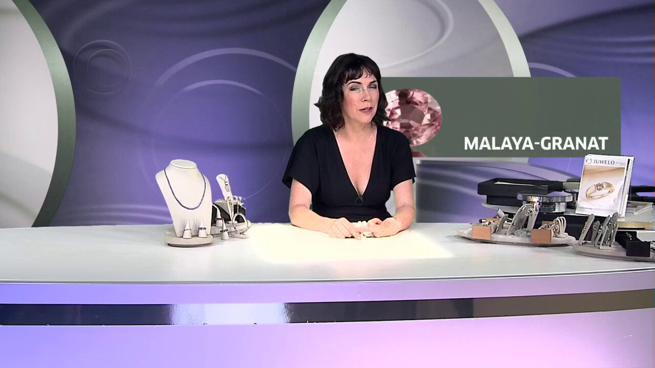 Video Zilveren oorbellen met Malaya granaten