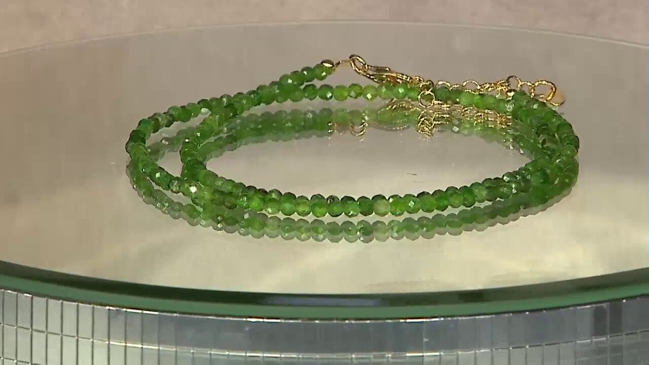 Video Russian Diopside Silver Necklace