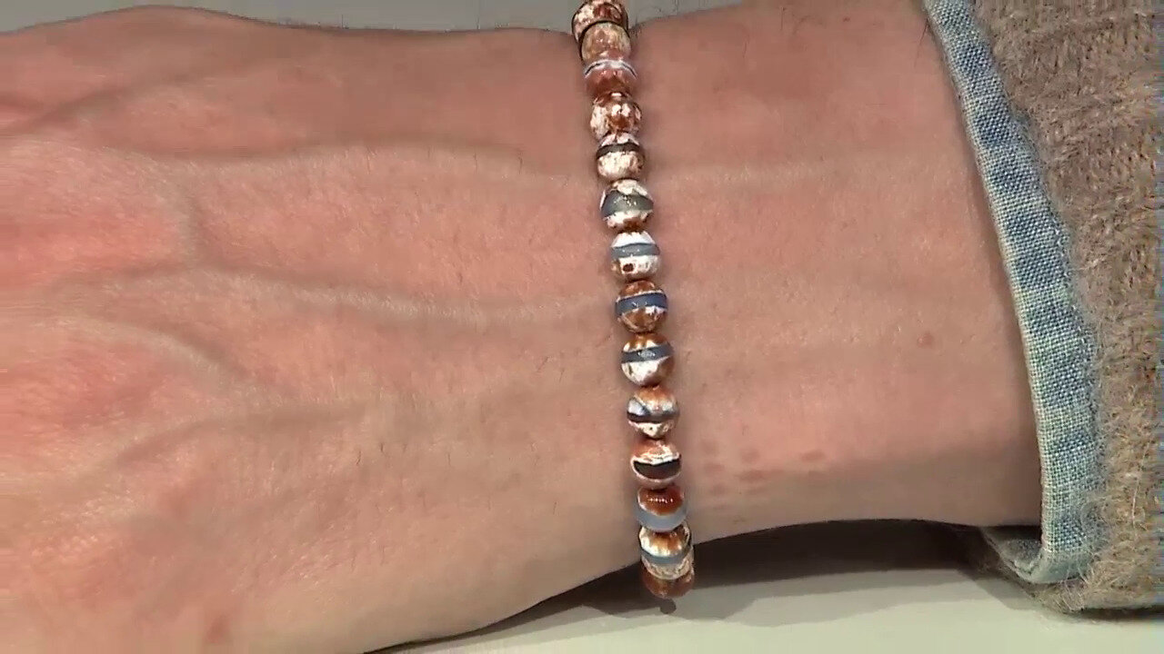 Video Tibetan Blue Lace Agate Bracelet