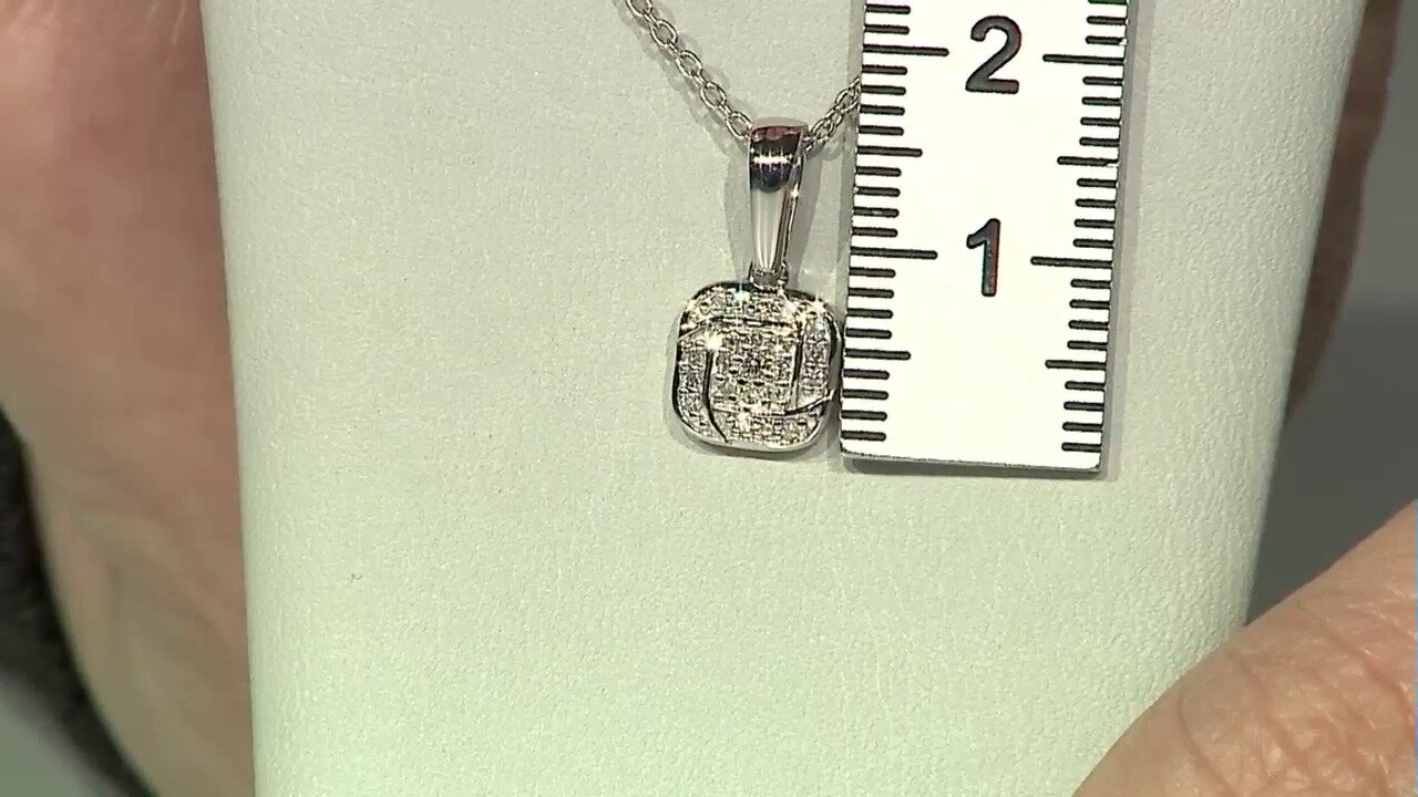 Video Collana in argento con Diamante I2 (I)