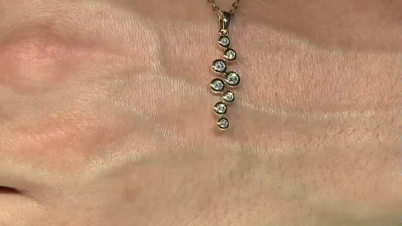 Video 9K SI1 (G) Diamond Gold Pendant (Annette)