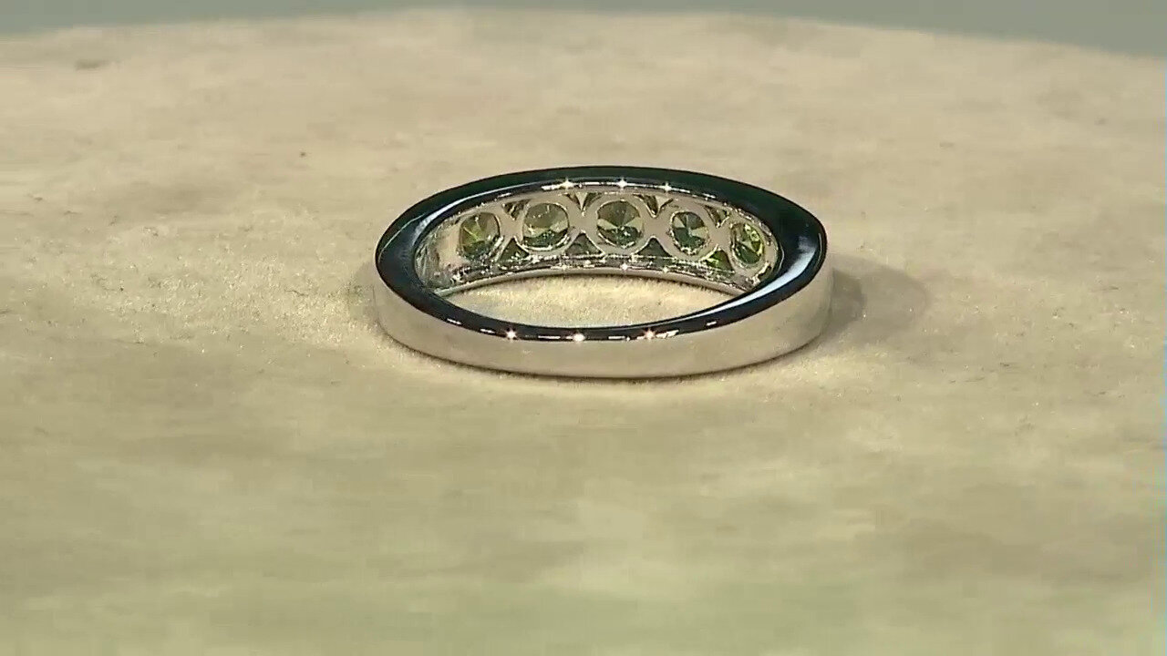 Video Zilveren ring met peridoots