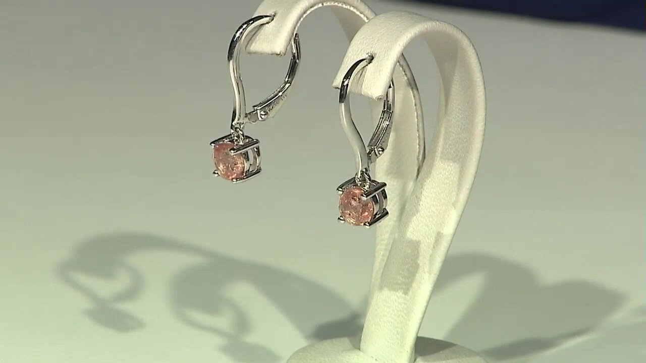 Video Sunstone Silver Earrings