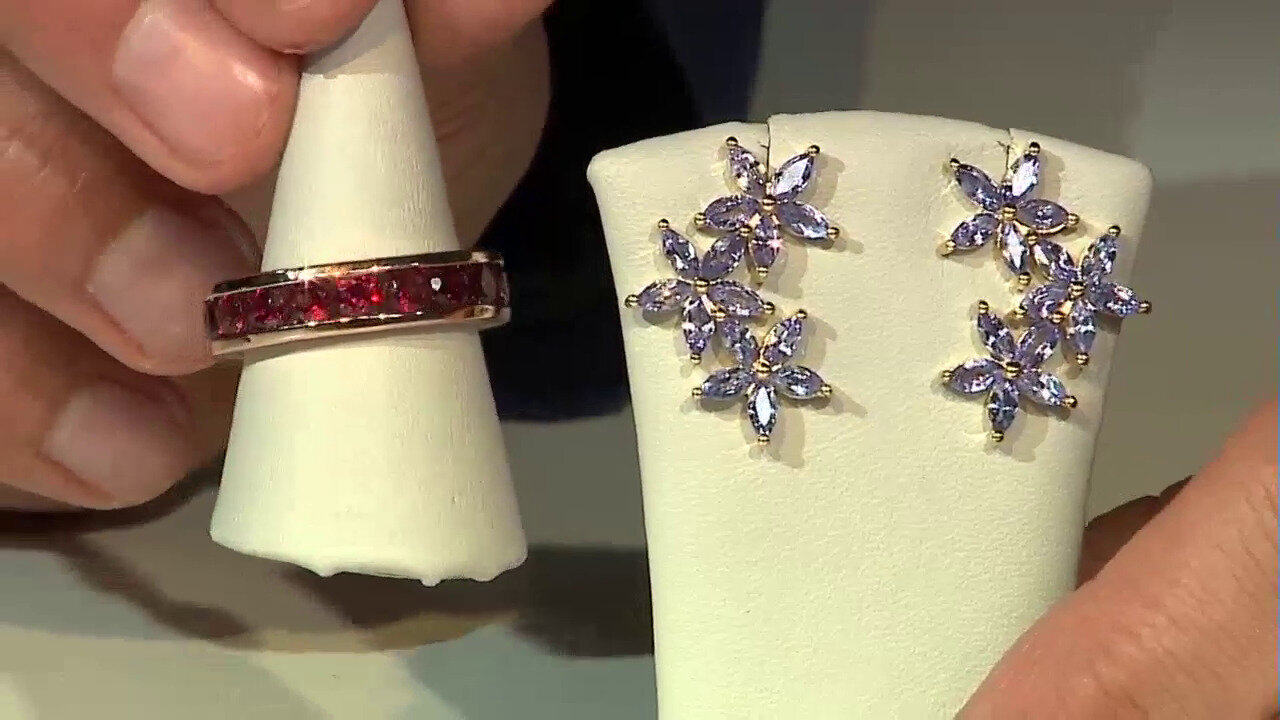 Video Orecchini in argento con Tanzanite