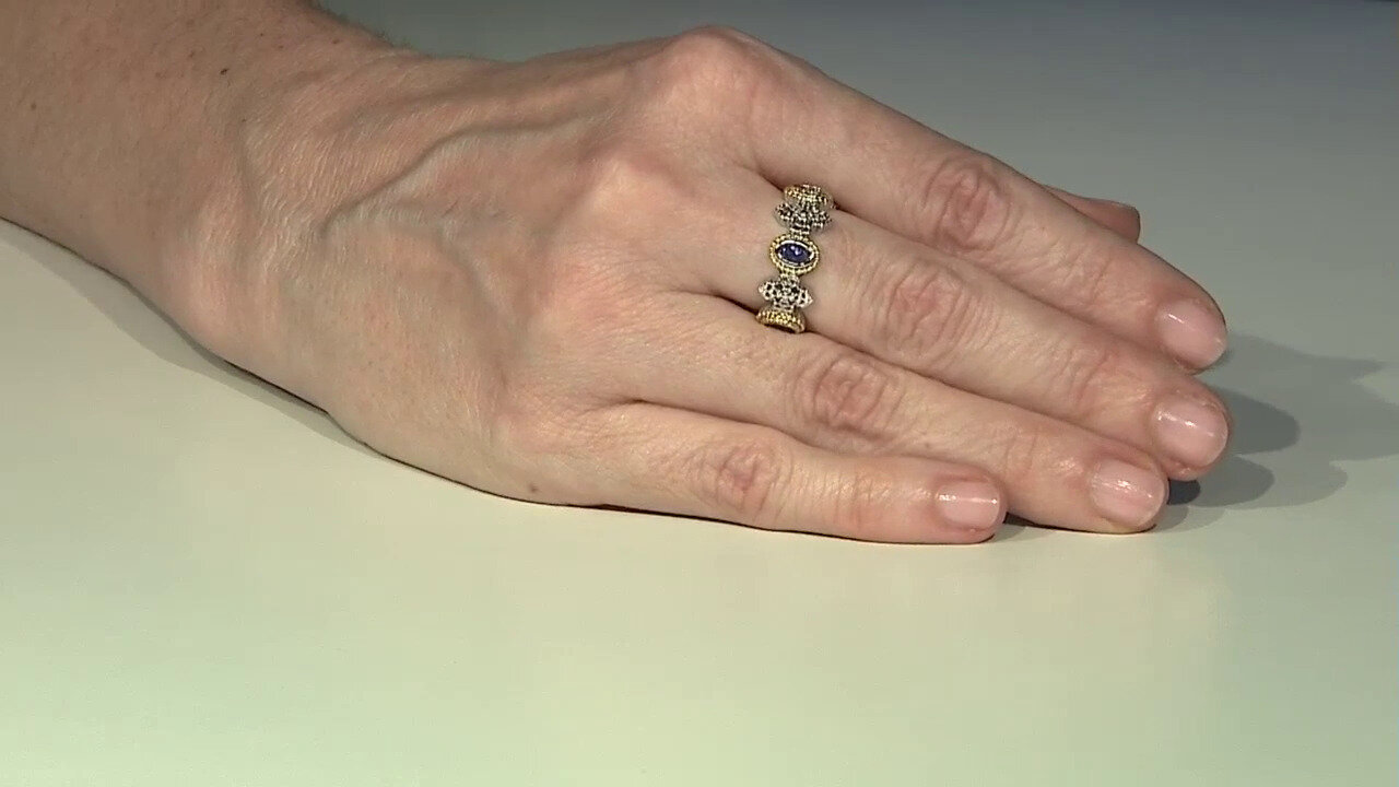 Video Zilveren ring met tanzanieten (Dallas Prince Designs)