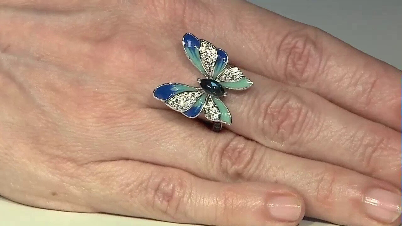 Video London Blue Topaz Silver Ring (Dallas Prince Designs)