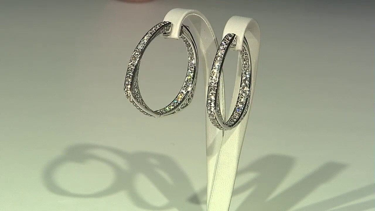 Video Zircon Silver Earrings (Dallas Prince Designs)