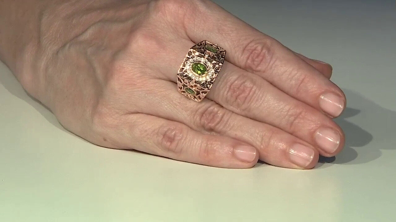 Video Peridot Silver Ring (Dallas Prince Designs)